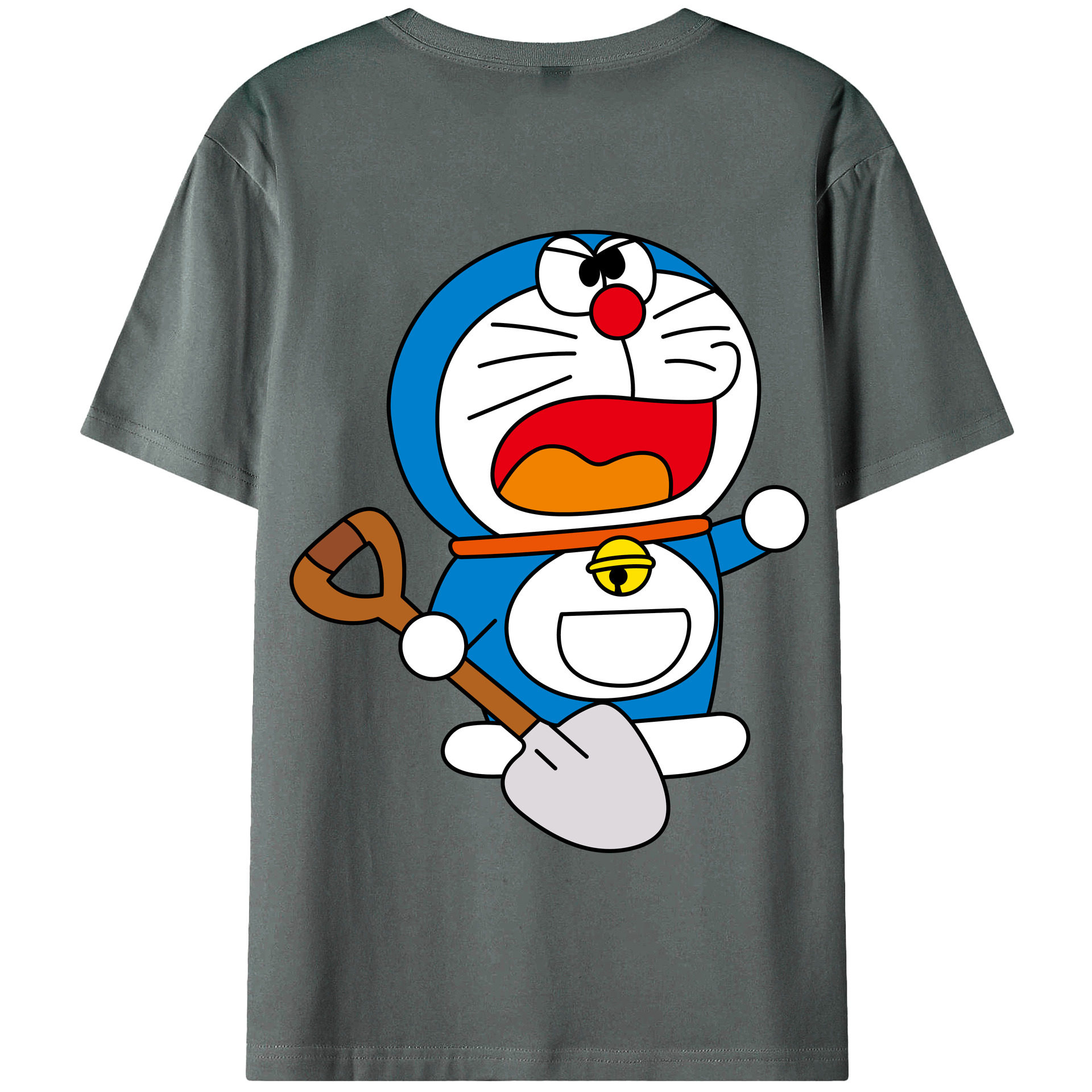 （画像用） ドラえもん Doraemon 綿100％半袖Tシャツ（背面プリント）